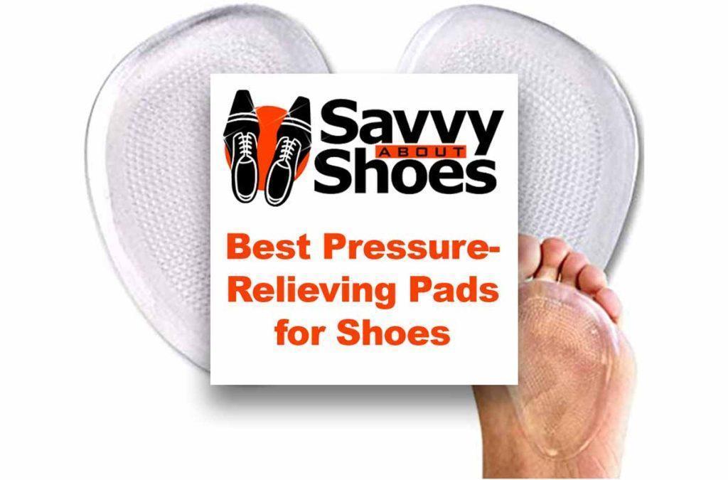 Pressure-relieving pads for shoes, gel inserts