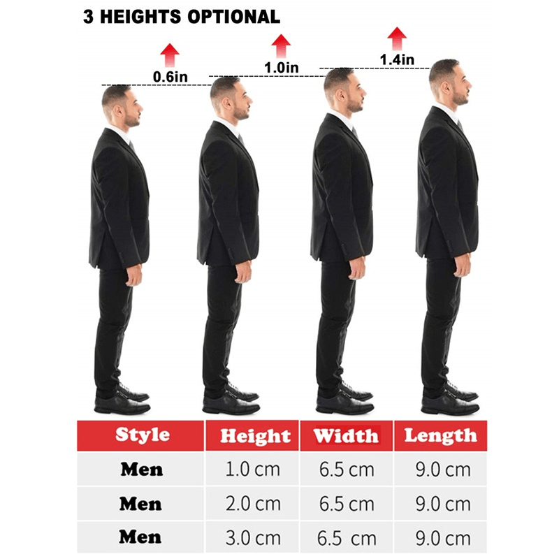 Height-increasing shoes: What shoes increase height most?